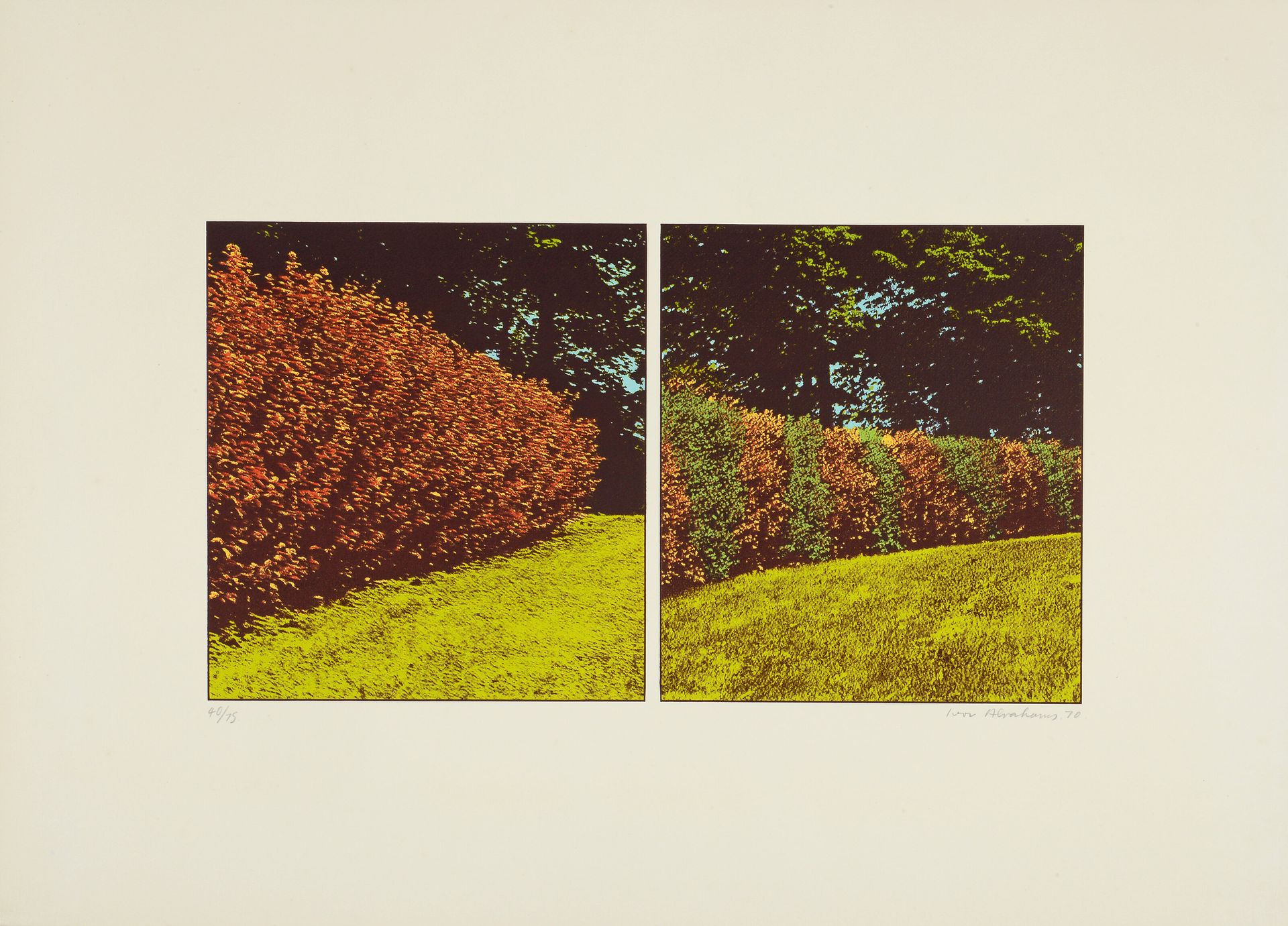 Null Ivor ABRAHAMS (1935-2015)

The Gardens : deux sujets sur la même feuille.

&hellip;