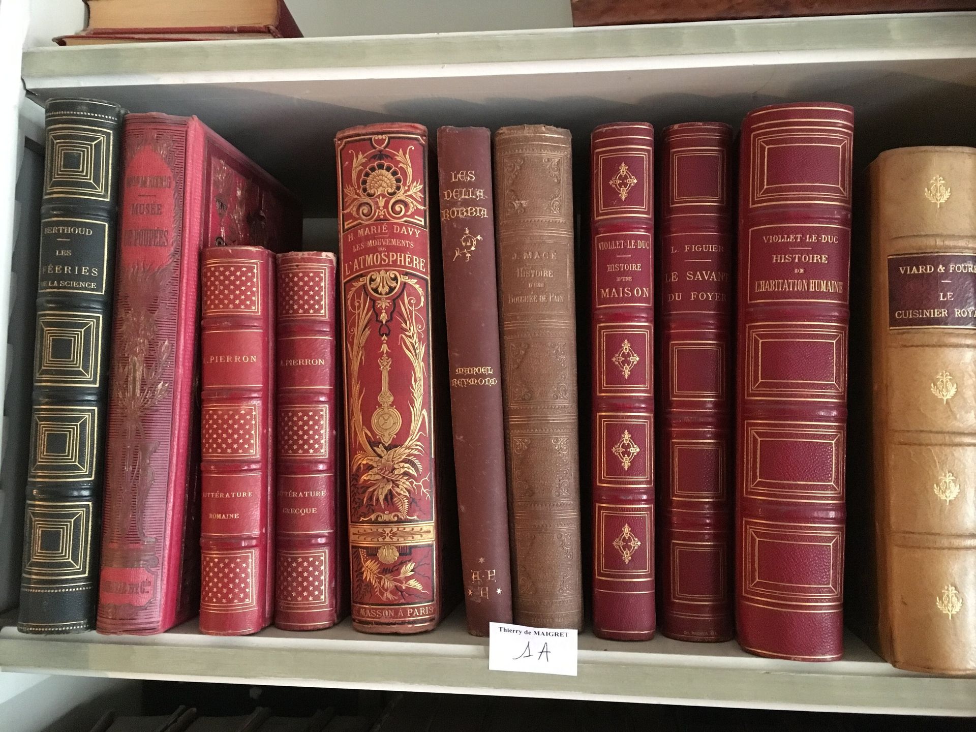 Null Lot de volumes XIXe dont Viollet Leduc, Figuie, Berthoud, Les mouvements de&hellip;