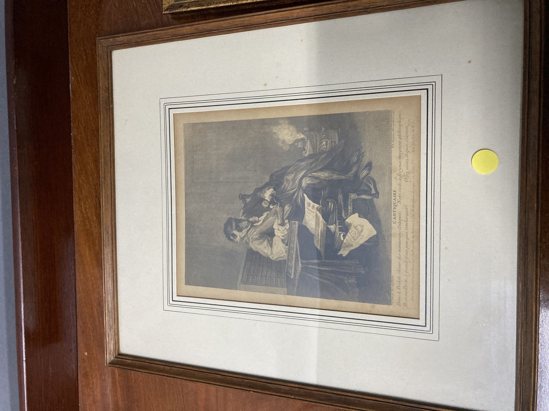 Null 两幅画框：一幅是夏尔丹的《古董》，另一幅是波斯微型"骑象"画框。

18.5 x 14.5 - 10 x 15厘米。

(拍品按原样出售)