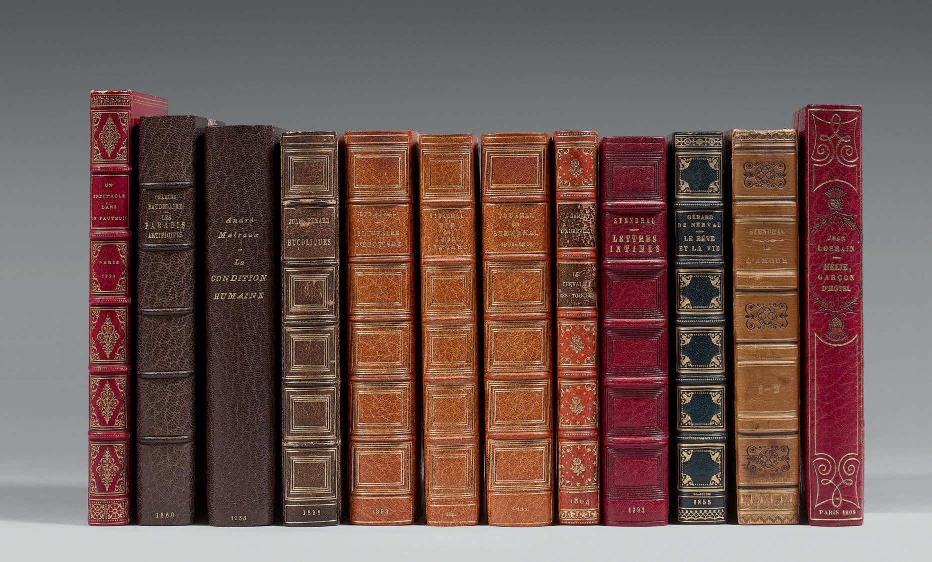 BARBEY D'AUREVILLY (Jules). Les Diaboliques.巴黎，E. Dentu编辑，1874年。12开本，带角的橙色半马洛金，书&hellip;
