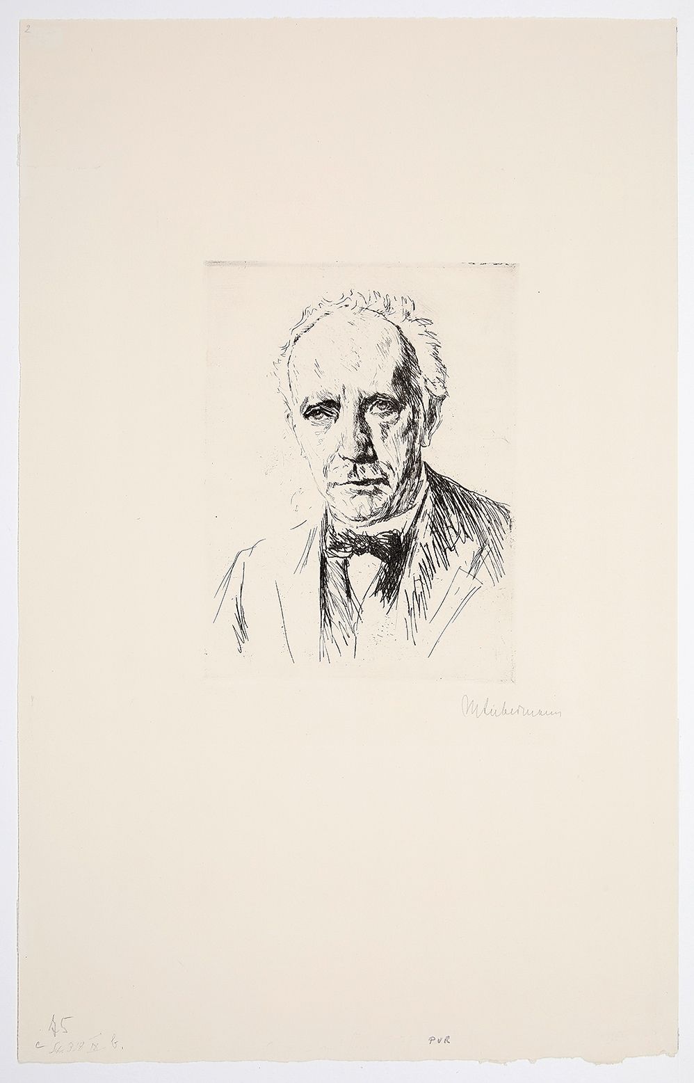 Max LIEBERMANN (1884-1950) 
Richard Strauss



Etching on cream laid paper signe&hellip;