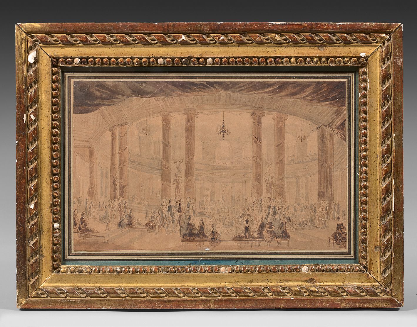 École FRANÇAISE du XVIIIe siècle, entourage de Jean-François CHALGRIN 斗兽场中央圆形大厅的&hellip;