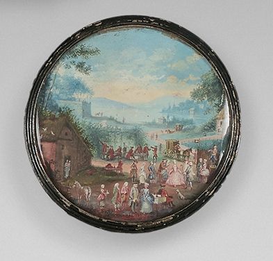 Louis Nicolas van BLARENBERGHE (Lille 1716-Fontainebleau 1794) 优雅集会的停顿
水粉画。
中心下方&hellip;