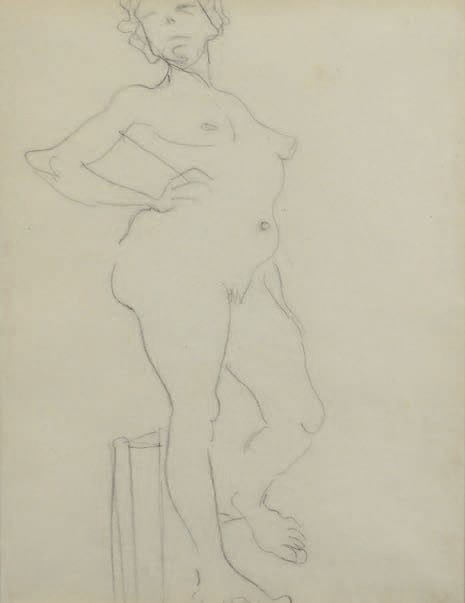 Albert Marquet (1875-1947) Nu debout de profil à droite une main sur la hanche
D&hellip;