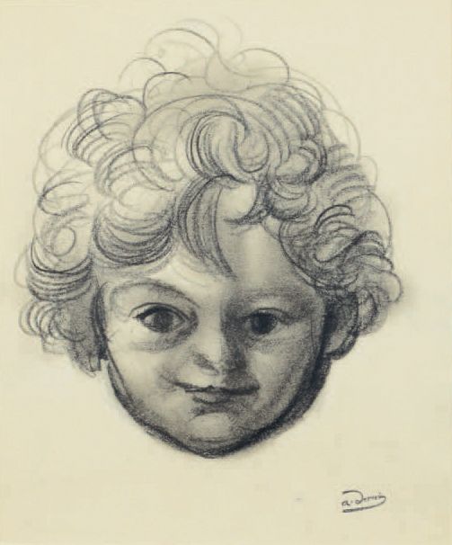 André DERAIN (1880-1954) Boby
Two drawings in black pencil, one in stencil, bear&hellip;