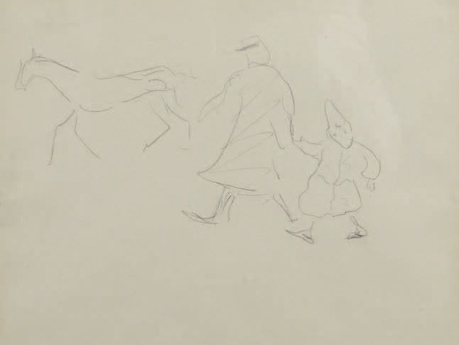 Albert Marquet (1875-1947) Il bambino clown e il cavallo
Disegno a matita nera.
&hellip;