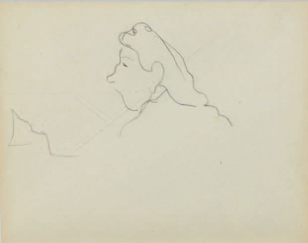 Albert Marquet (1875-1947) 左侧的女人头像
双面黑色铅笔画。
20 x 26.5 cm