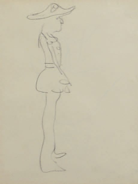 Albert Marquet (1875-1947) Uomo con bicorno di profilo a destra
Disegno a matita&hellip;