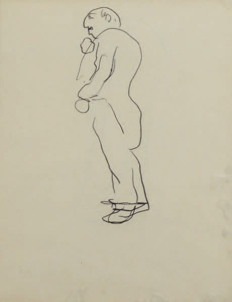 Albert Marquet (1875-1947) L'homme à l'oeillet
Dessin au crayon noir.
26,5 x 20 &hellip;