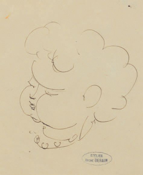 André DERAIN (1880-1954) Boby
四幅水墨画，三幅盖有签名，一幅盖有工作室印章，靠近右下方。
15 x 12（3）和13 x 11厘米&hellip;