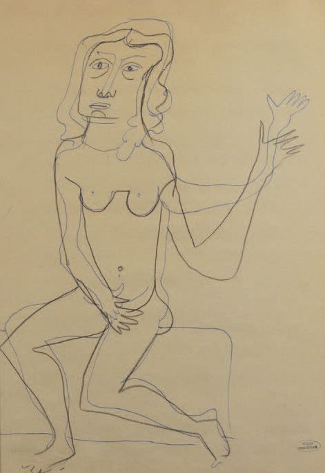 André DERAIN (1880-1954) Face
Nudo seduto
Due disegni a matita nera, uno con bir&hellip;