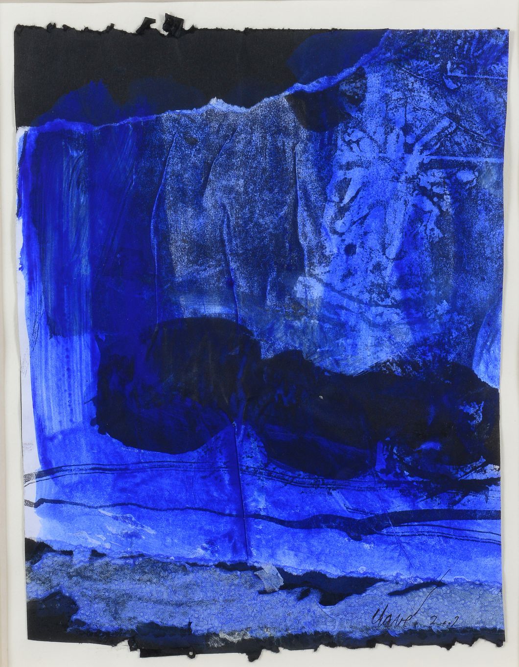 Null 
安东尼-克拉维 (1913 - 2005)

蓝色的构图，2002年

水彩和墨水，右下方有签名和日期

28 x 22 cm

本作品附有Anto&hellip;