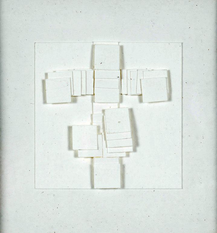 Null POL BURY (1922 - 2005) - Papiers collés, 1996 - Collage, firmato, datato e &hellip;