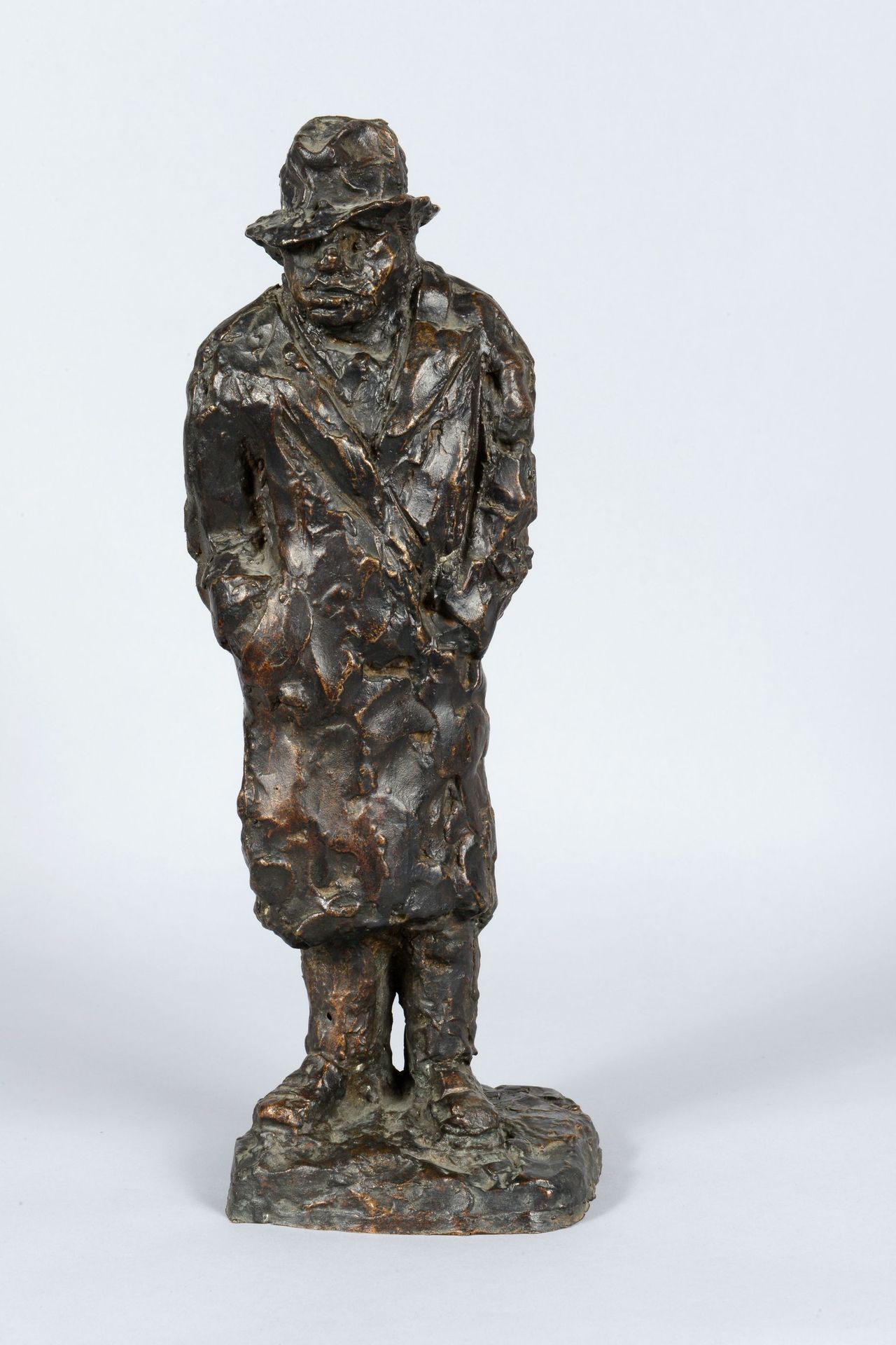 Null Arbit BLATAS (1908 - 1999) - Porträt von Chaim Soutine - Patinierter Bronze&hellip;