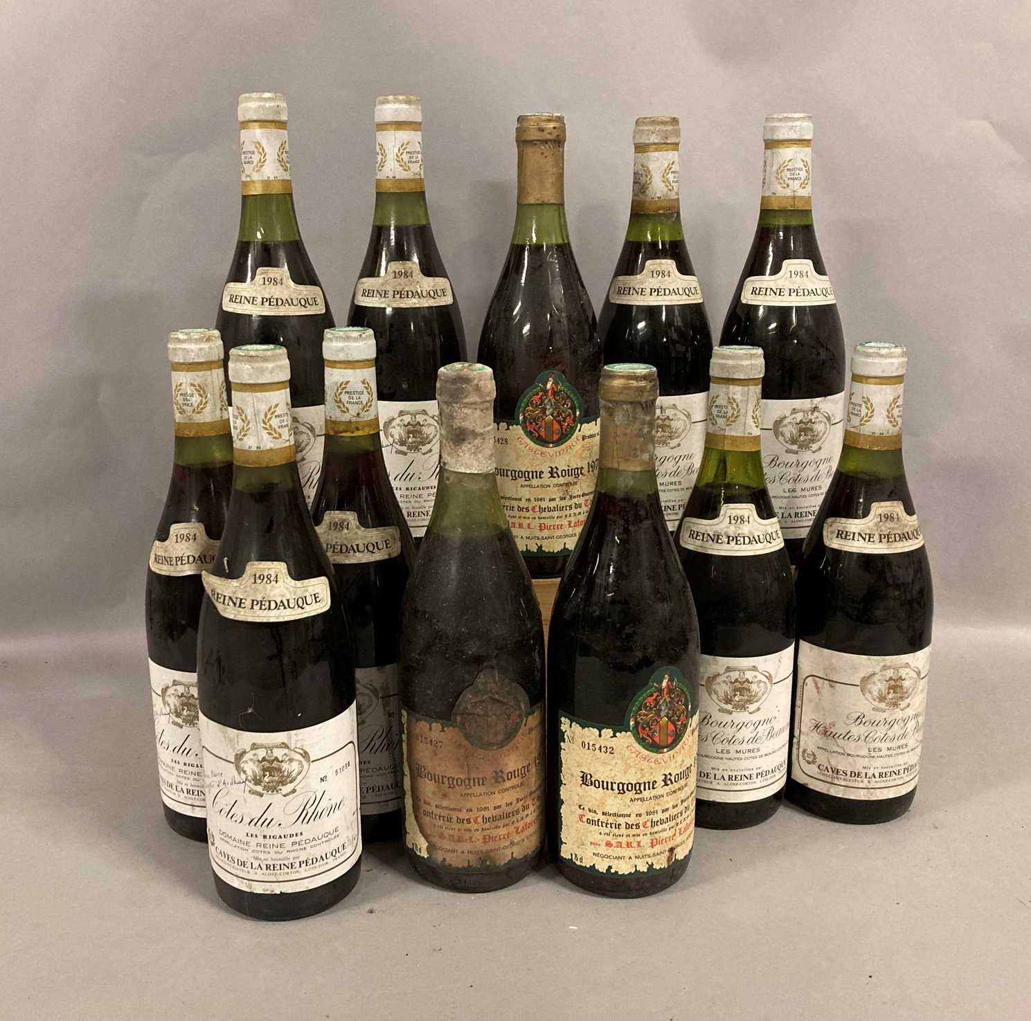 Null 12 bottles DIVERS (and, es, 1 B; 9 Reine Pédauque: Côtes du Rhône, Haut Côt&hellip;