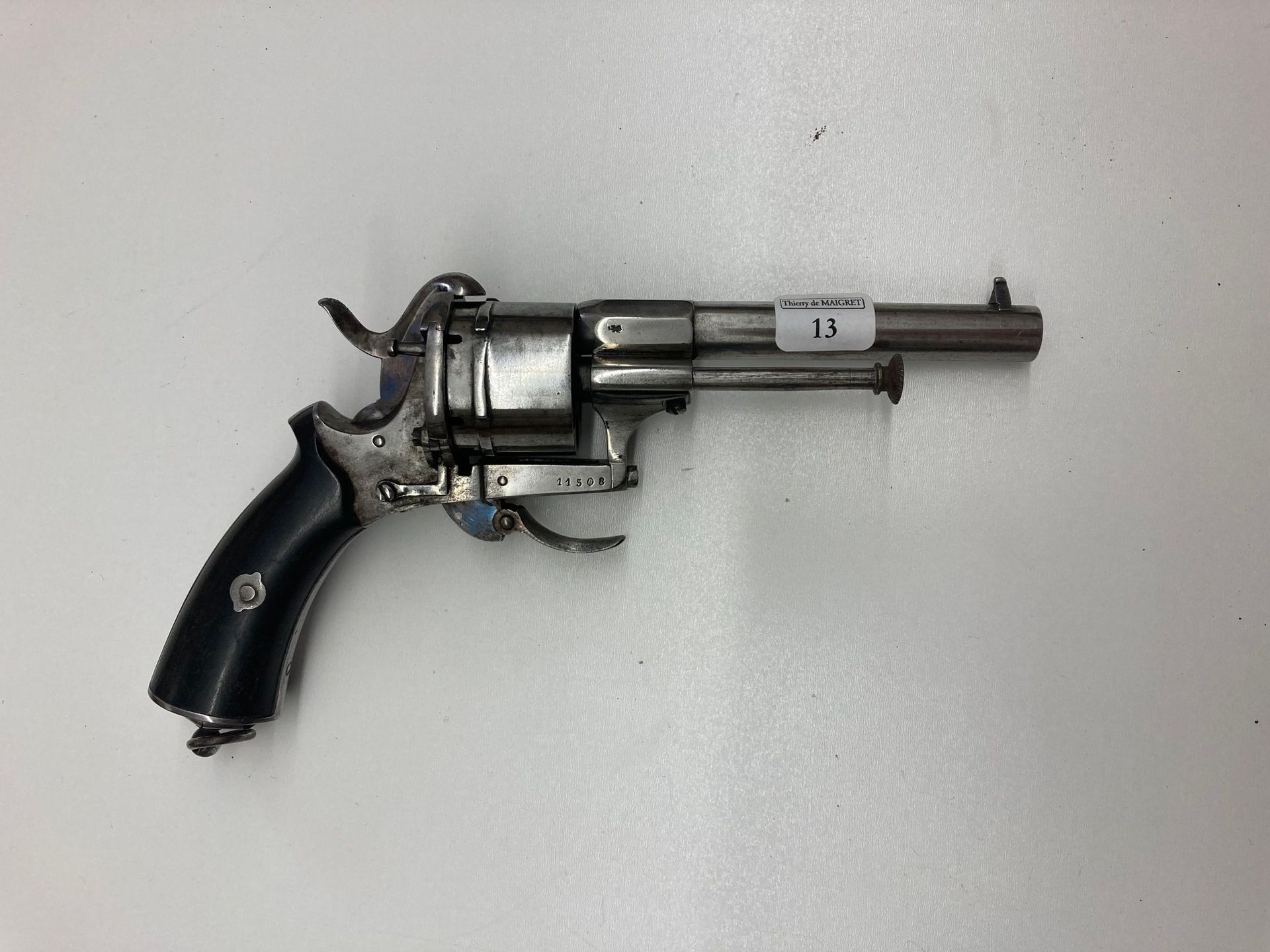 Null Revolver système Lefaucheux calibre 9 mm, simple et double action, fabricat&hellip;