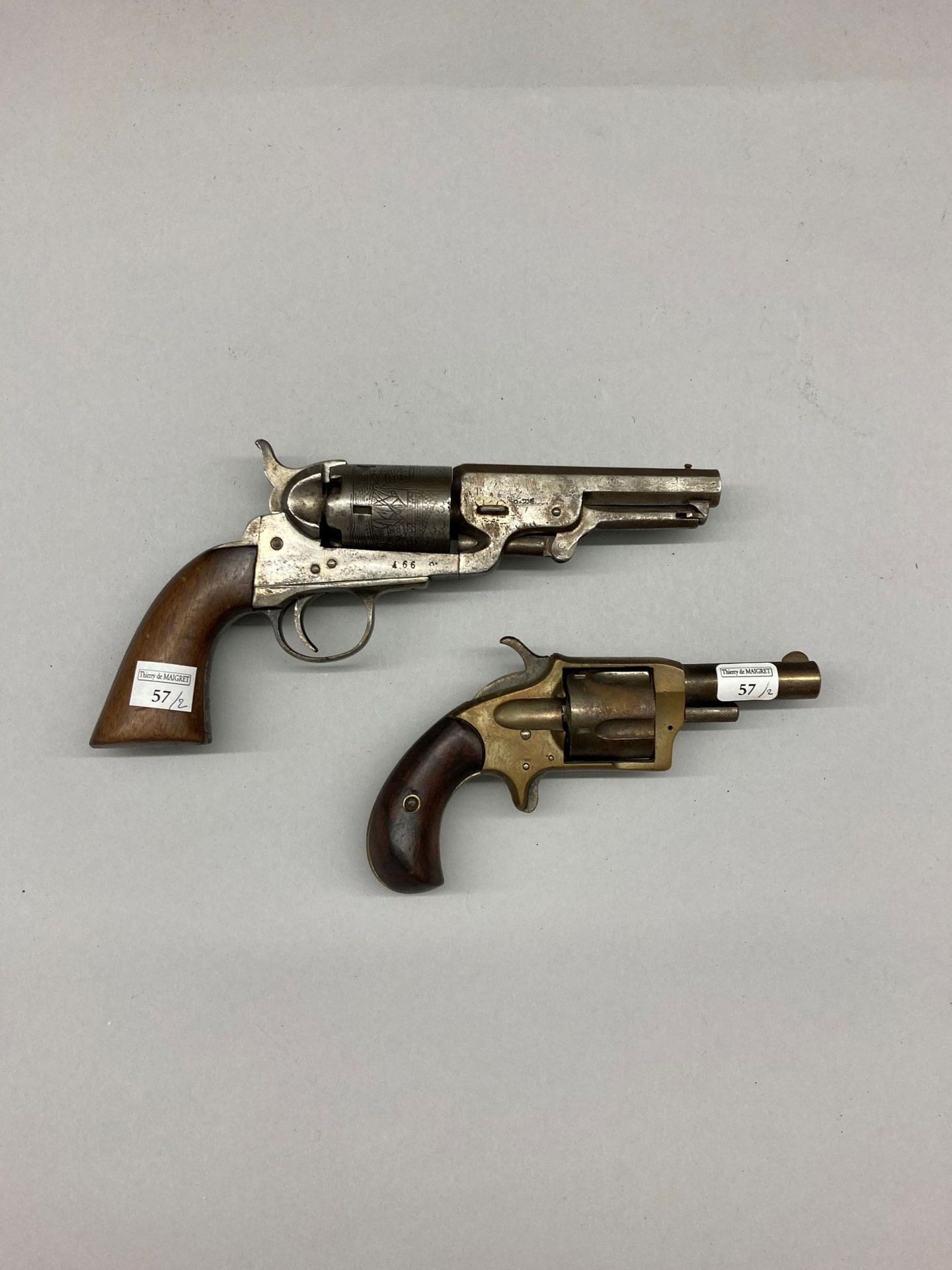 Null Un revolver de type Pocket Navy, modèle 1862, fabrication liégeoise, marqué&hellip;