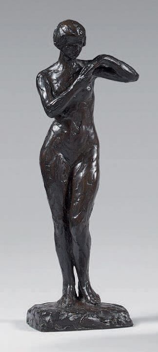 Yvonne SERRUYS (1873 - 1953) Modella nuda in piedi
Stampa in bronzo patinato, fi&hellip;