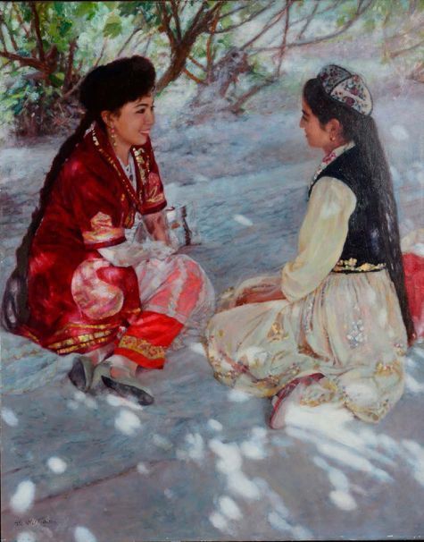 Null Wu JIAN (1942)

Chinese minority women in conversation in a meadow 



Oil &hellip;