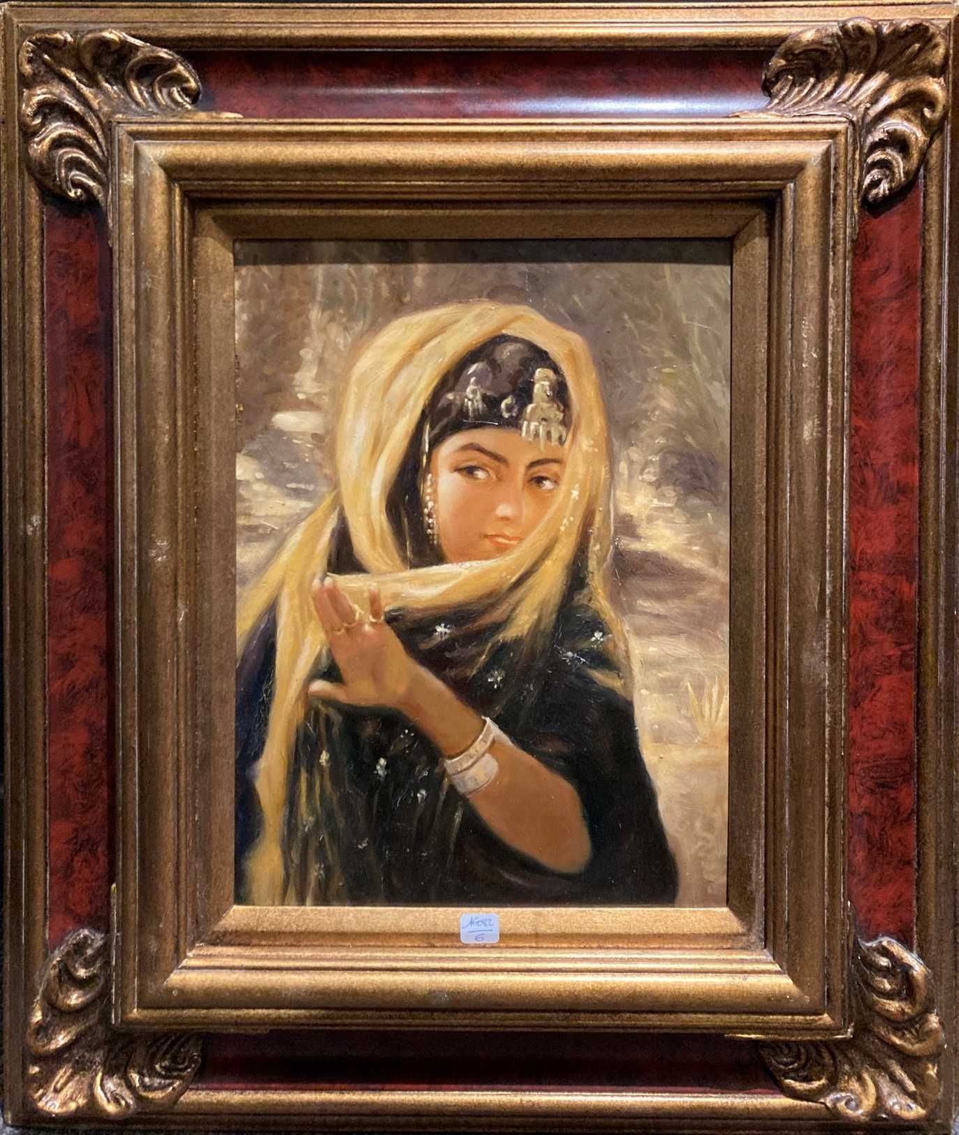 Null Moderne Schule 

Porträt einer orientalischen Frau

Öl auf einer Tafel

40x&hellip;