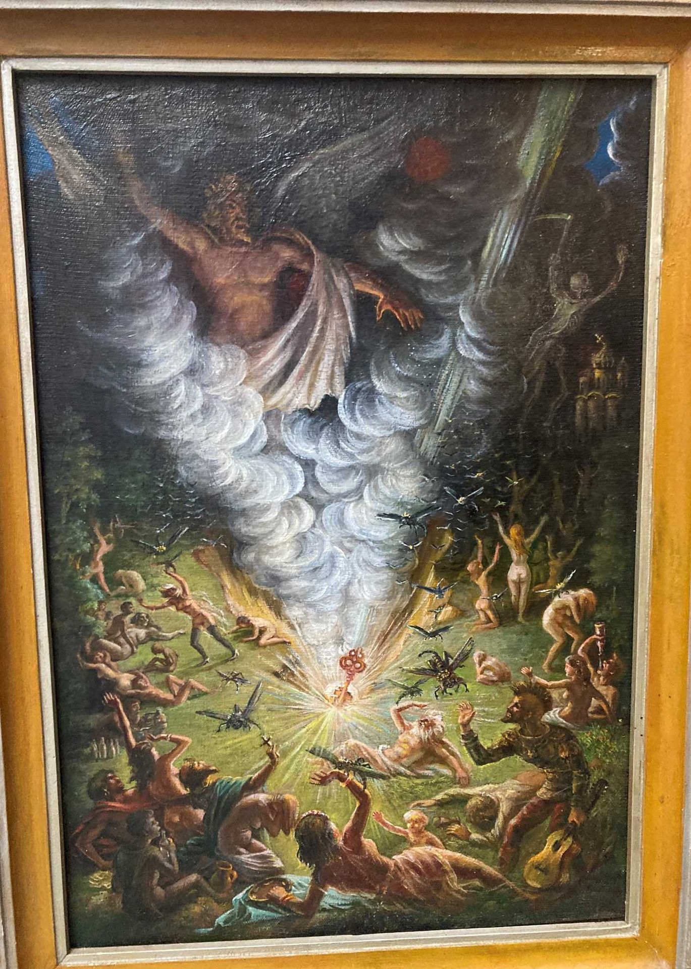 Null 东方超现实主义学派

神圣的愤怒

布面油画，背面有西里尔语题词，日期为1989年

65 x 44 厘米