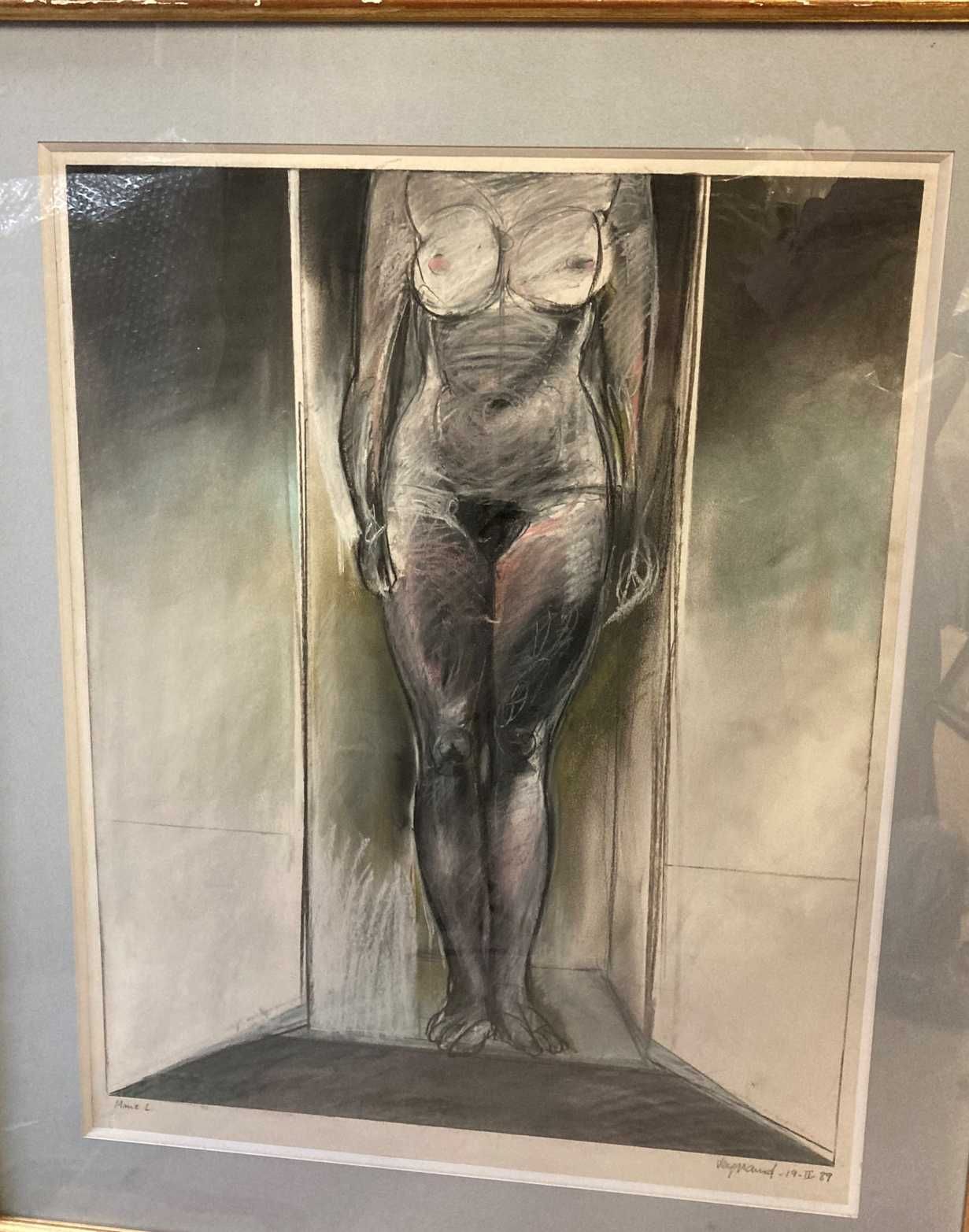Null Jean-Jacques VERGNAUD (1944)

裸体站立

粉彩画，右下角有签名，日期为19/02/89

64 x 49 厘米