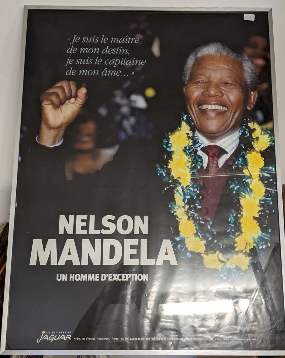 Null Cartel que representa "Nelson MANDELA un hombre excepcional".

79 x 59 cm