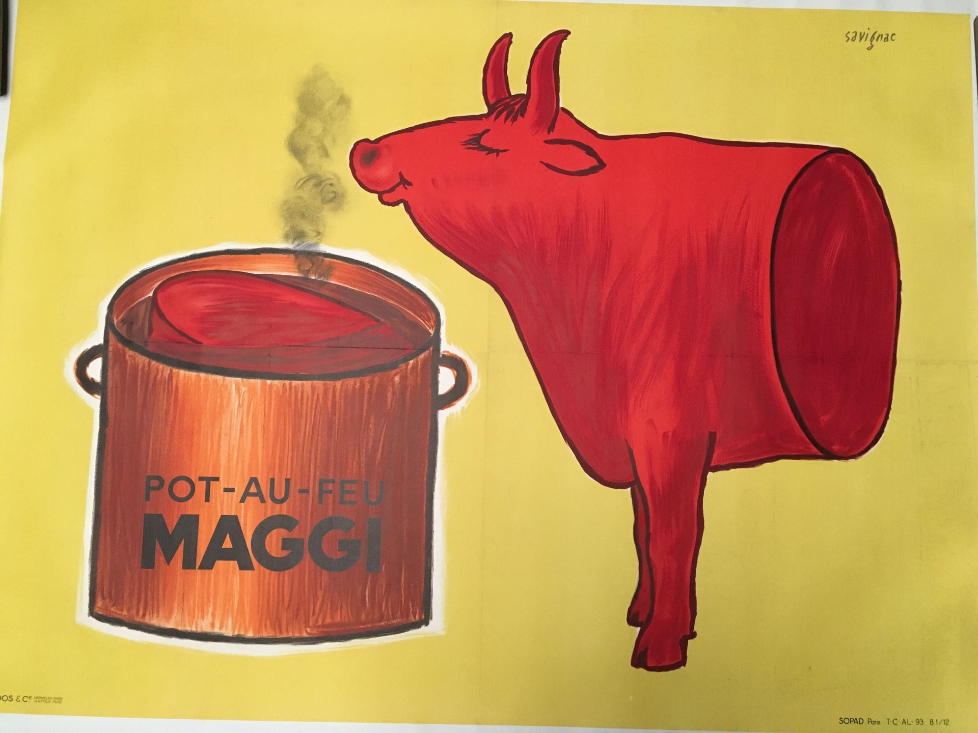 Null D'après Raymond SAVIGNAC

 Pot-au-feu Maggi

 affiche en couleurs, Edition &hellip;