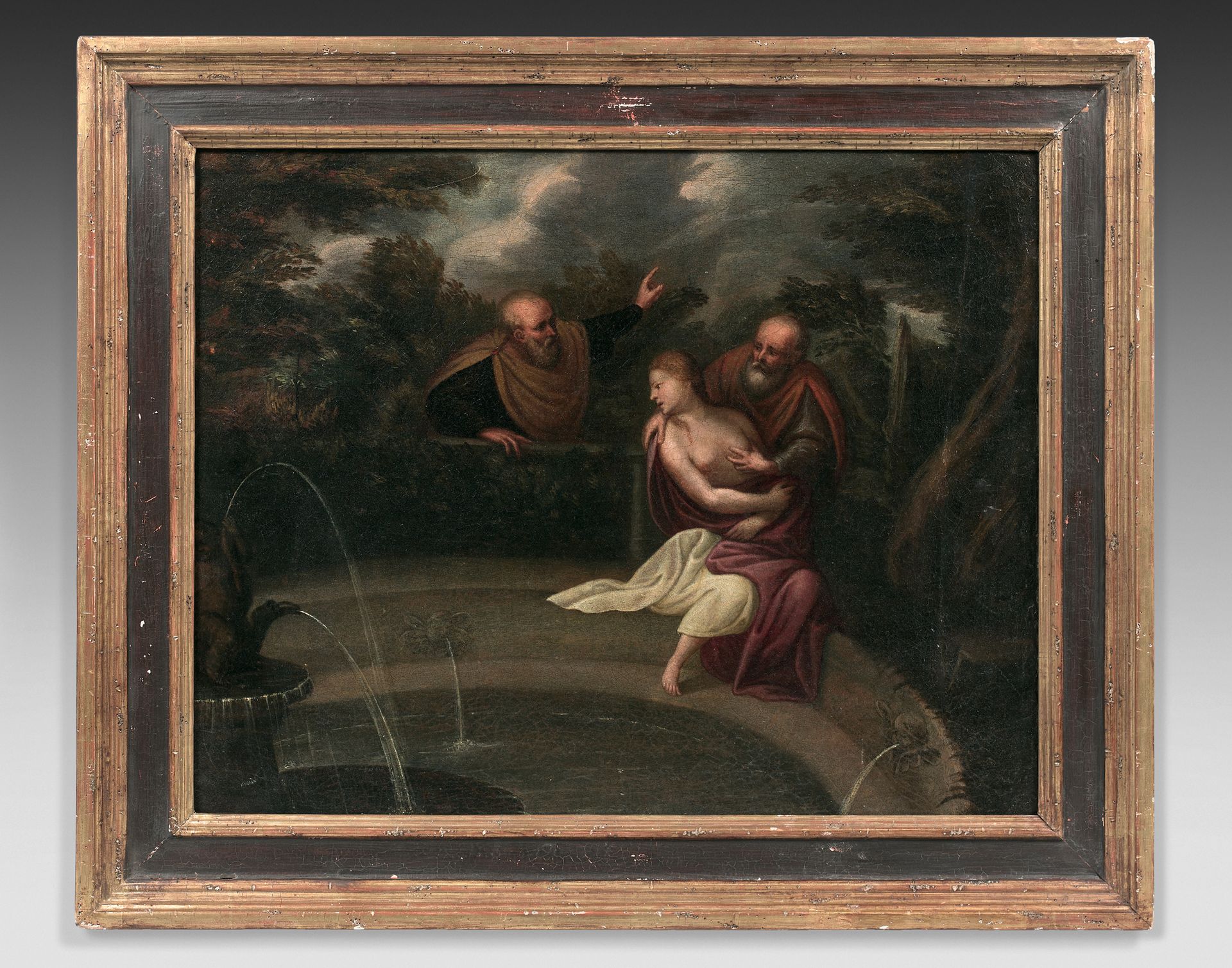 École FLAMANDE du XVIIe siècle Susanna e i vecchi
Tela.
51 x 62 cm
Usura e deter&hellip;