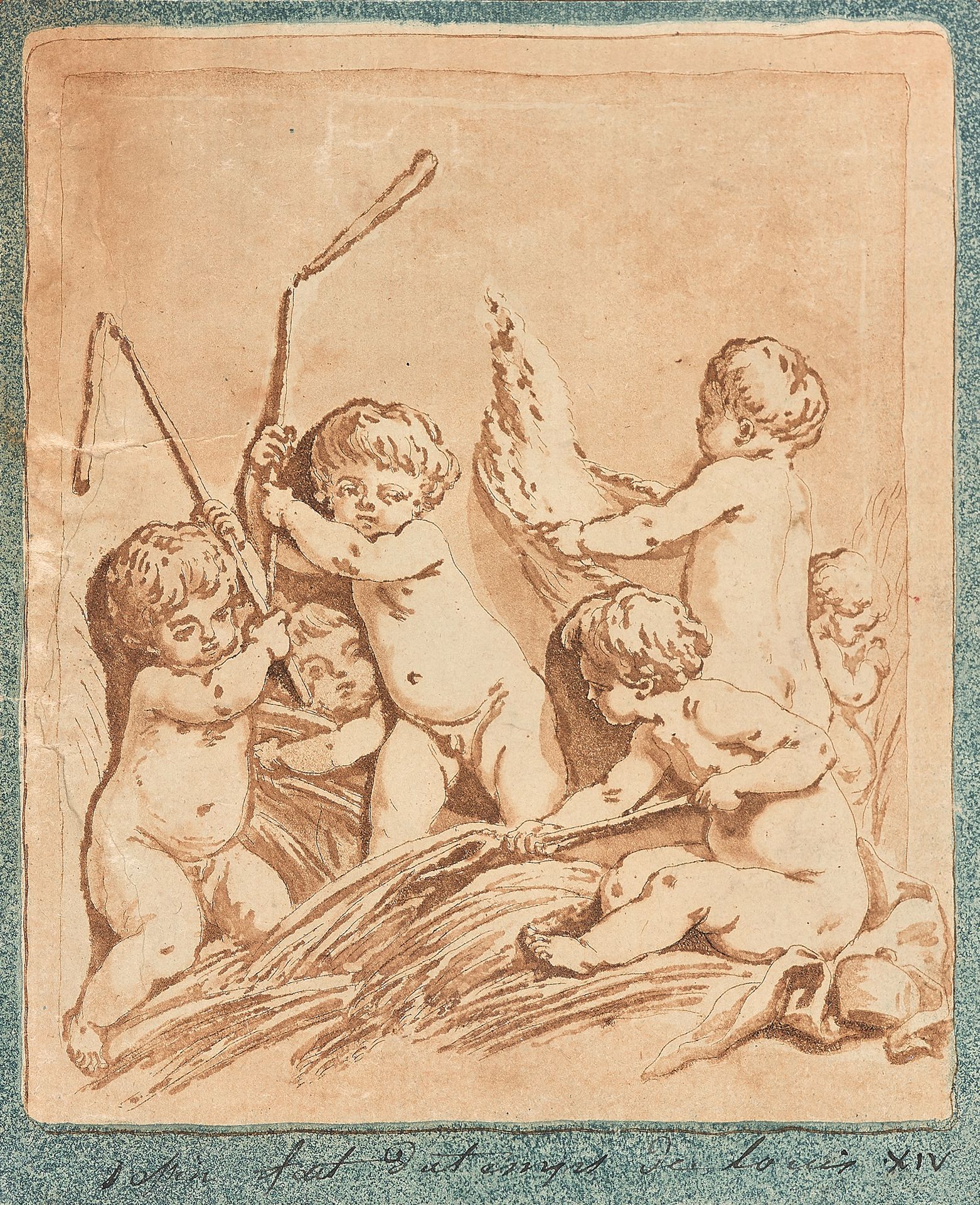 École FRANÇAISE du XIXe siècle Album amicorum mit etwa 57 Zeichnungen, 30,5 x 41&hellip;