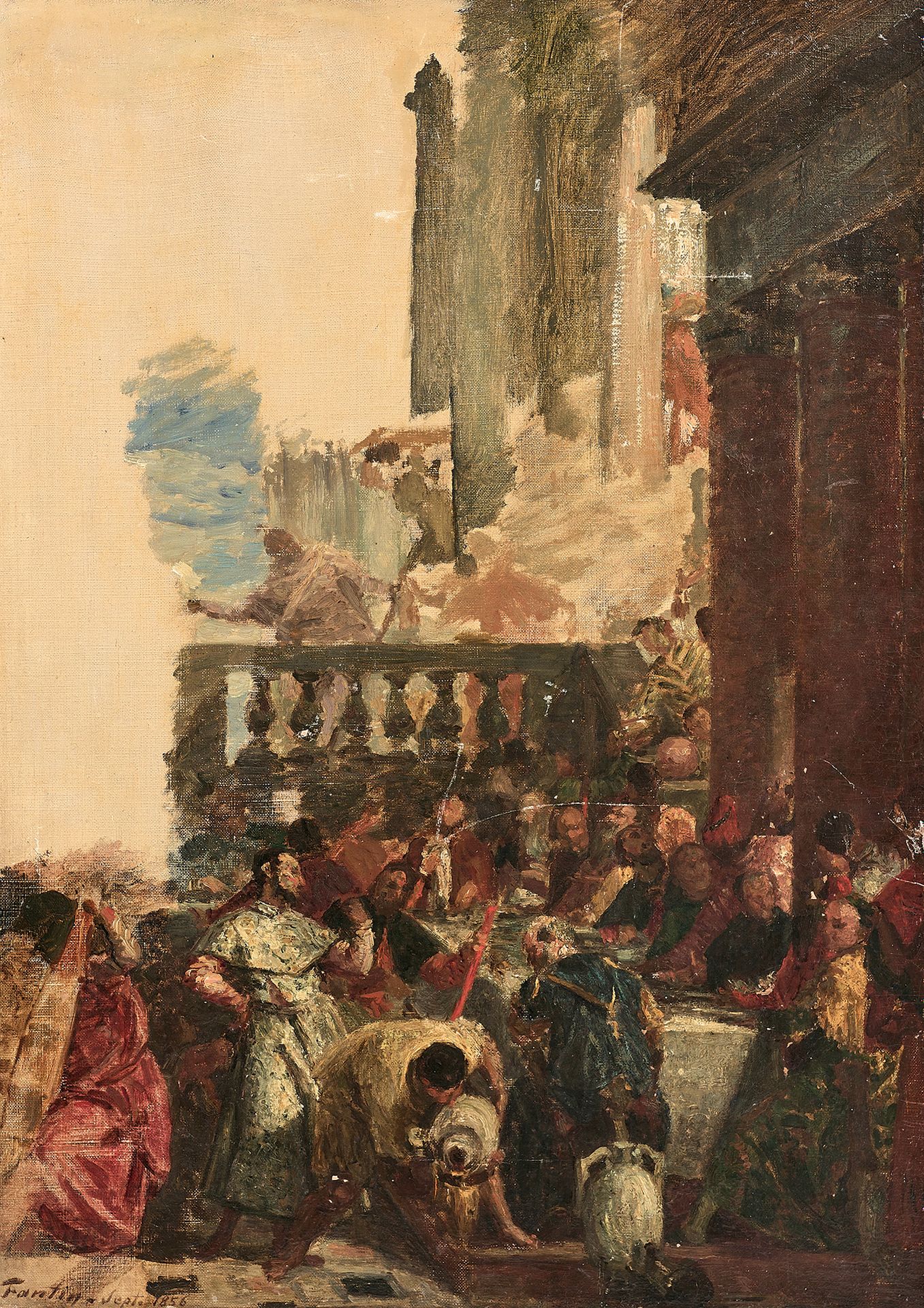 Henri FANTIN-LATOUR (Grenoble 1836 - Buré 1904) La boda en Caná
Lienzo
60,5 x 43&hellip;