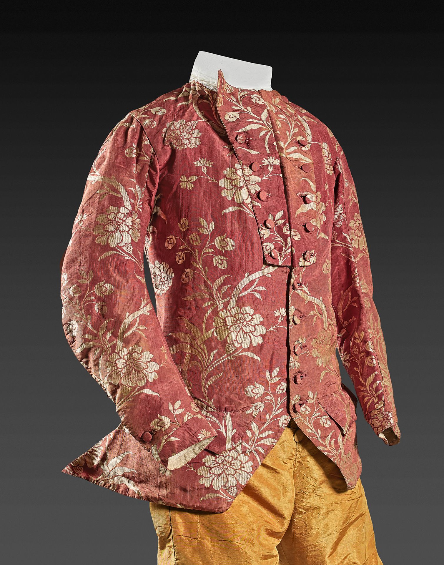 Null Rare veste d'intérieur pour homme, vers 1750.
Veste à col rabattu et double&hellip;