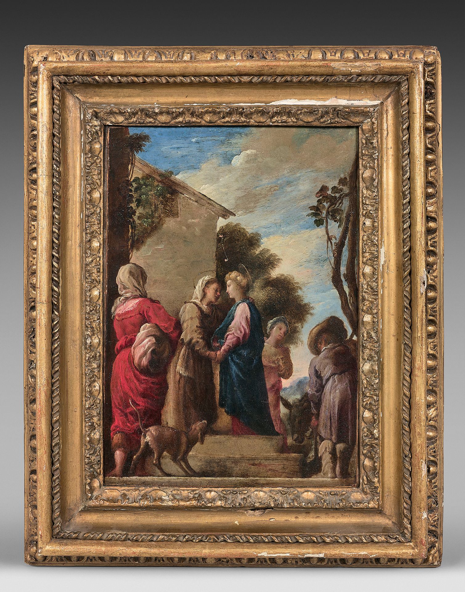 École ITALIENNE du XVIIe siècle, atelier de Domenico FETTI The Visitation
Panel &hellip;