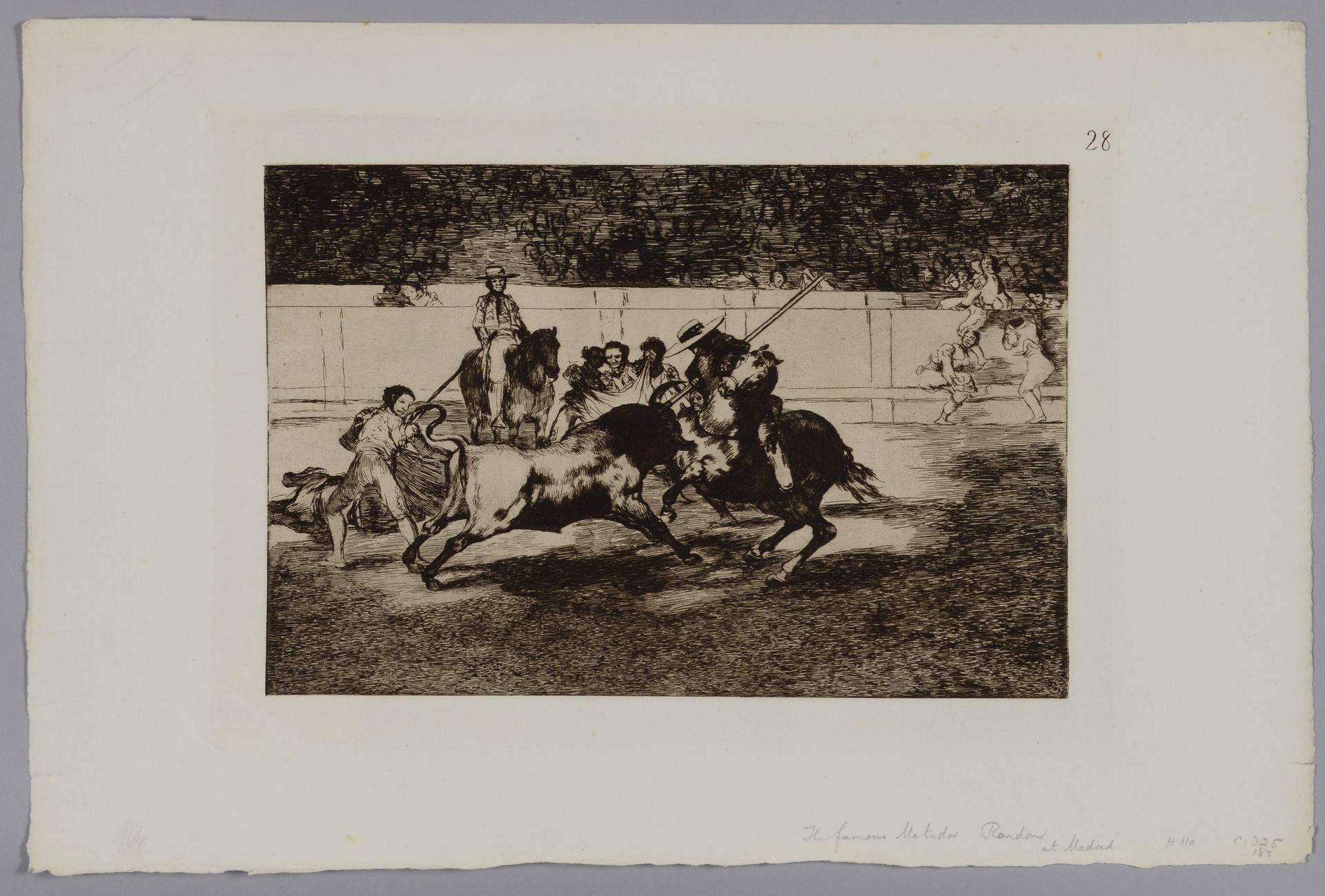 Null Francisco DE GOYA (1746-1828) Esforzado rendon picando un toro. Piastra 28 &hellip;