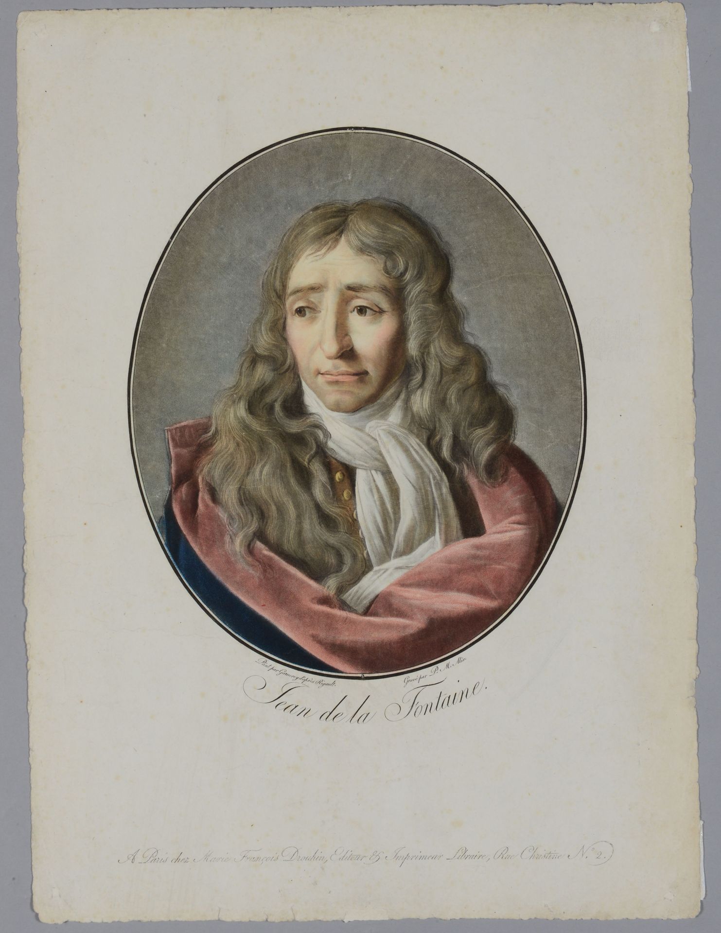 Null Pierre- Michel ALIX (1762 1817) Jean de La Fontaine, dipinto da Garnerey do&hellip;