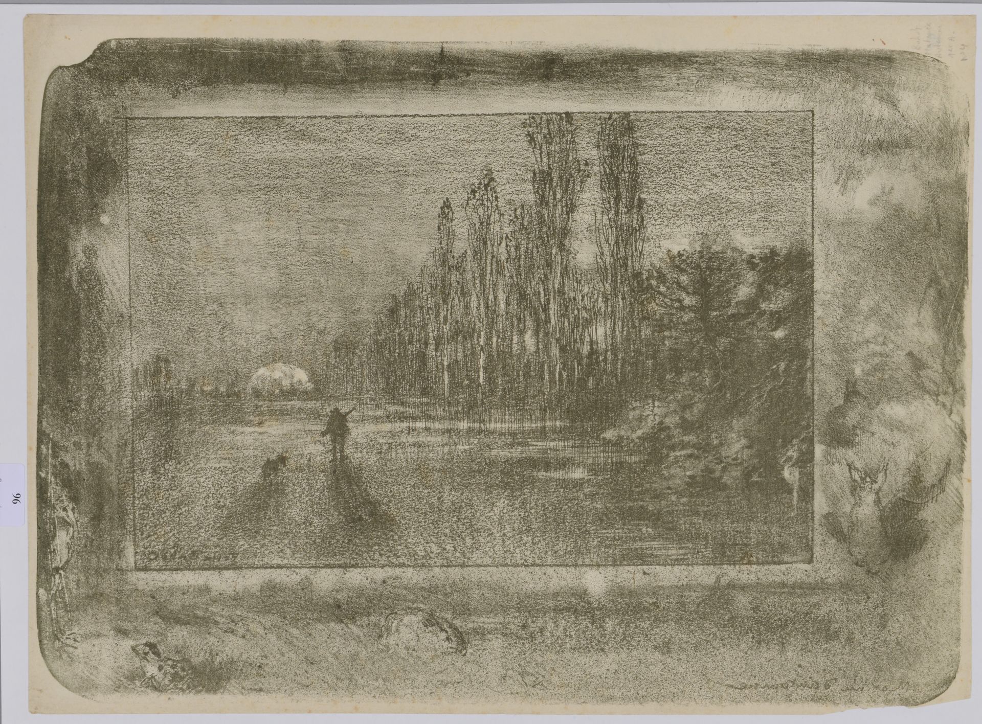 Null 费利克斯-布霍特（1847-1898）《小猎人》。1887.石版画在中国纸上。最终状态的证明，小边距，右下角有轻微缺失，微小的污点（Bourcard和&hellip;