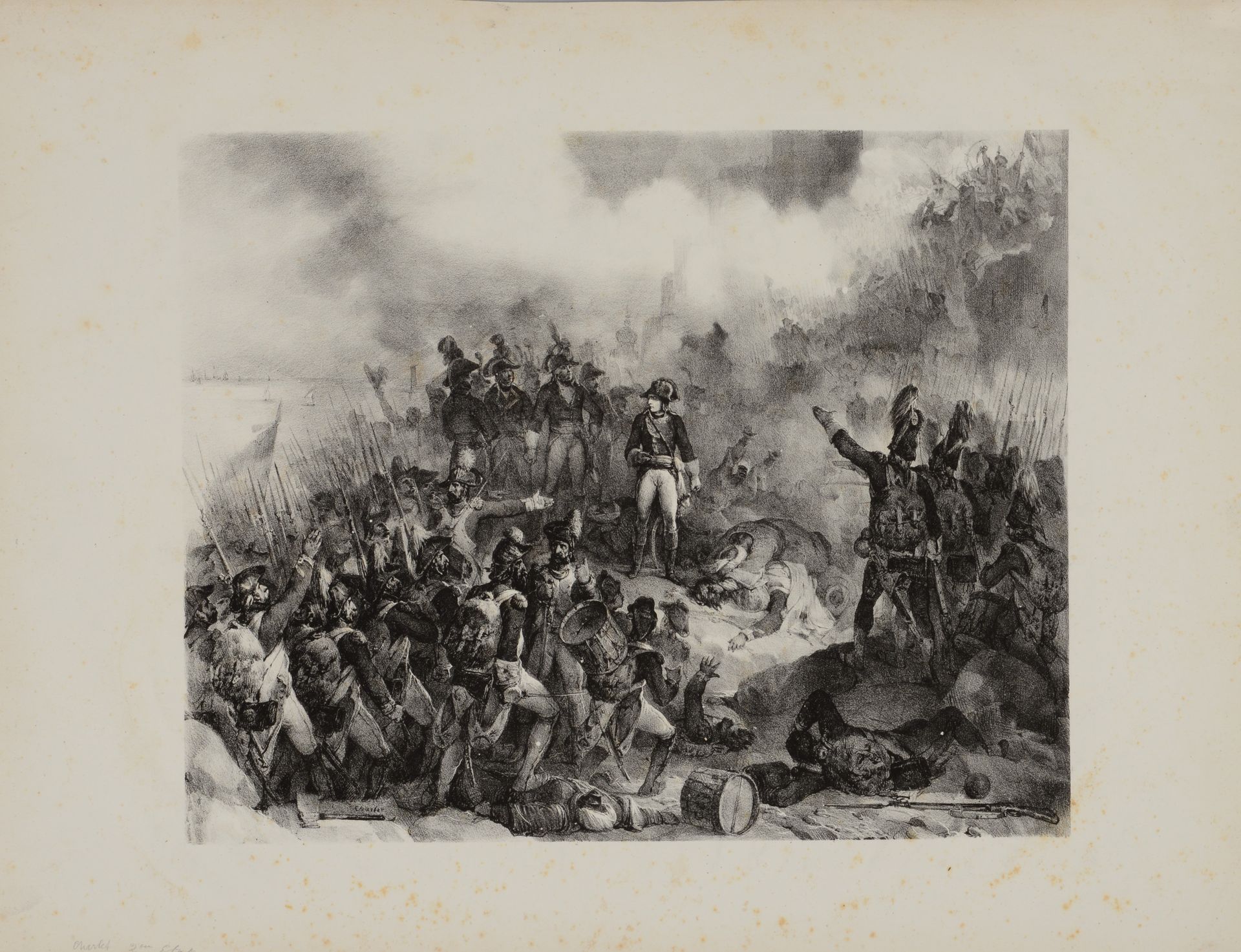 Null Nicolas Toussaint CHARLET (1792 1845) At the command of Napoleon's halt aft&hellip;
