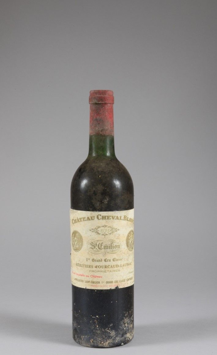 Null 1 bouteille Château CHEVAL-BLANC, 1° Grand Cru St-Émilion 1975 (es, elt, TL&hellip;