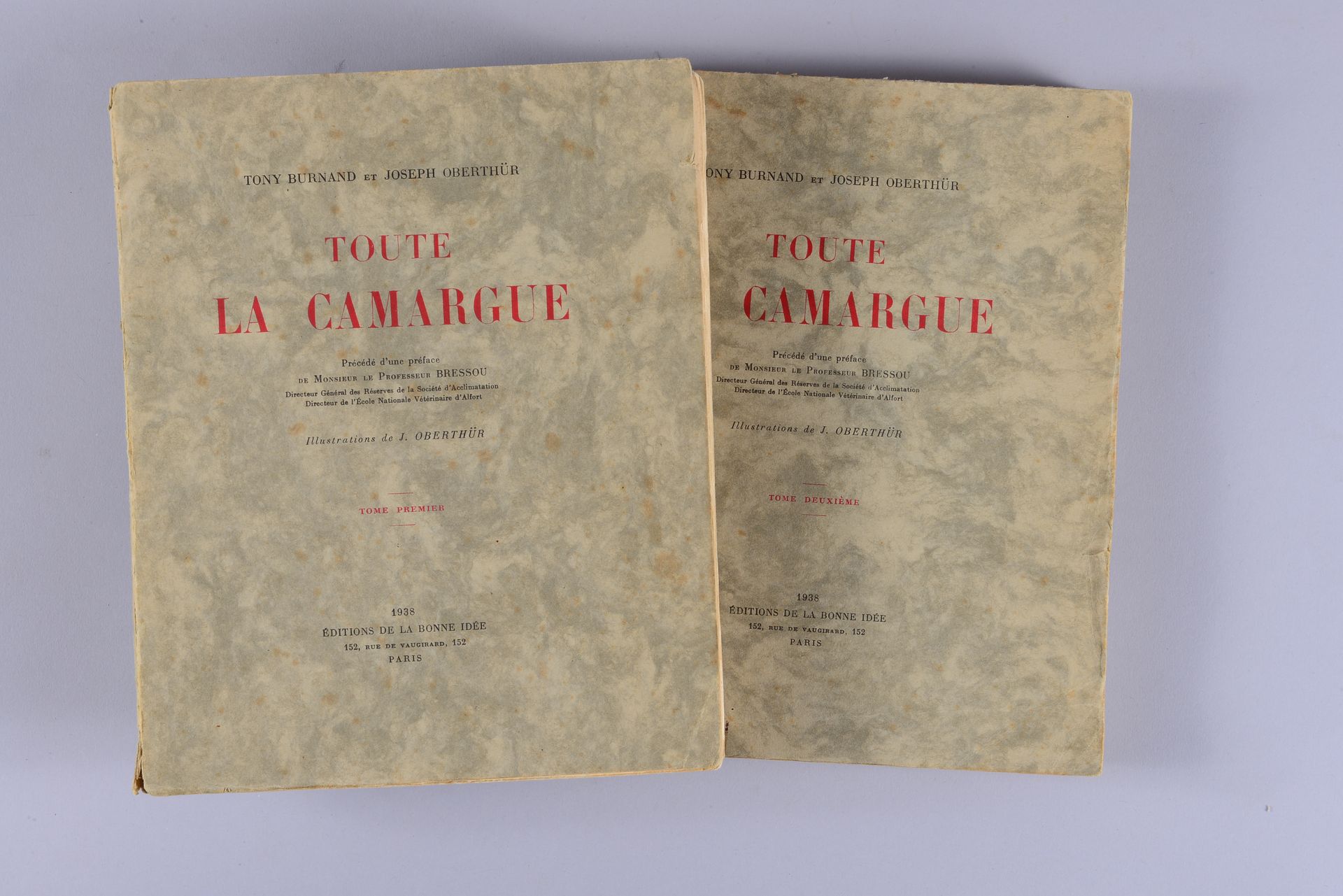 Null Tony BURNAND et Joseph OBERTHÜR. «Toute la Camargue». Précédé d’une préface&hellip;