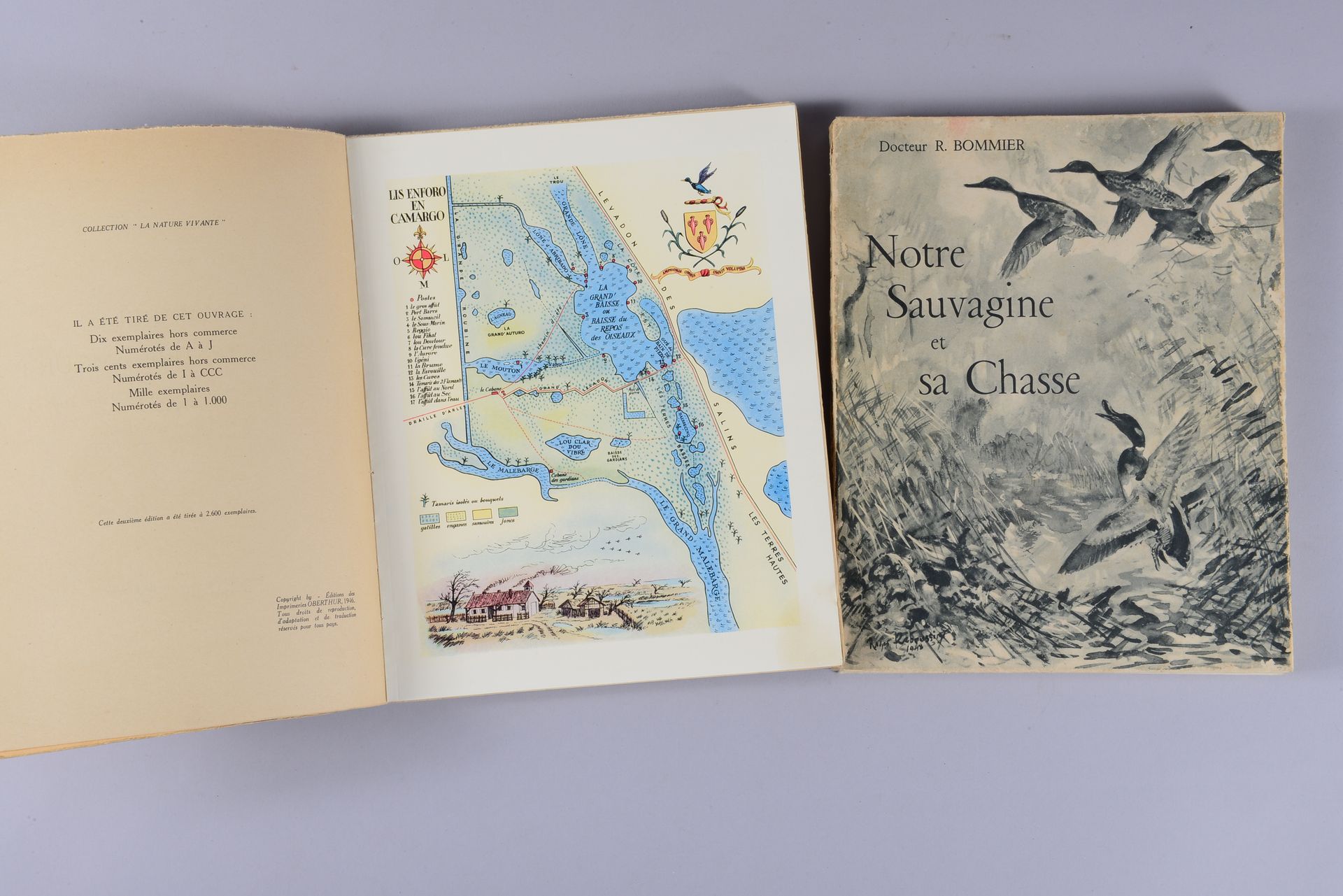 Null 阿尔伯特-加内瓦尔。Camargue mon tendre amour. J. Oberthur的70幅插图和一张地图。雷恩-巴黎，1946年。R.B&hellip;