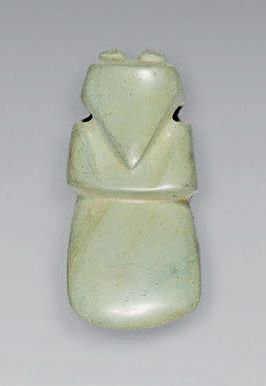 Null Axe.
Representation of a stylized bird. Green hardstone.
Costa Rica, 500-80&hellip;