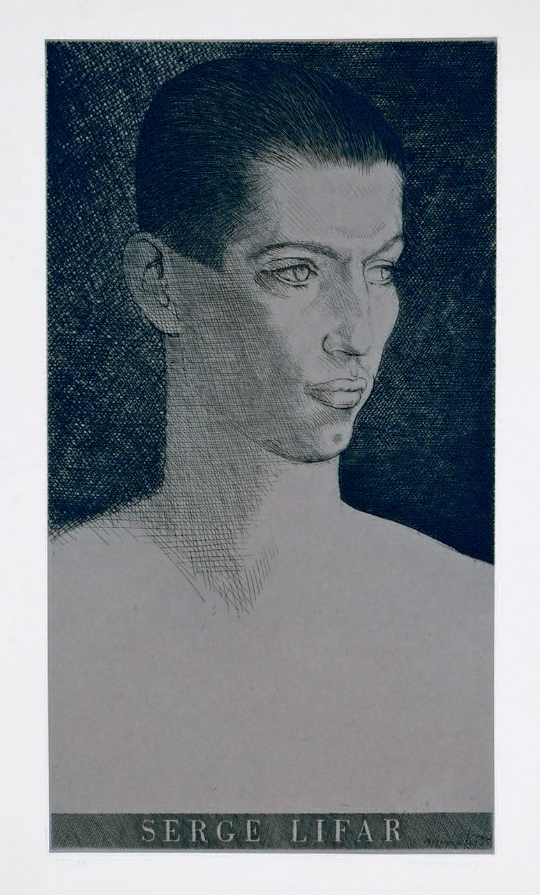 Louis MARCOUSSIS (1883-1941) Serge Lifar
Eau-forte sur papier teinté appliqué su&hellip;