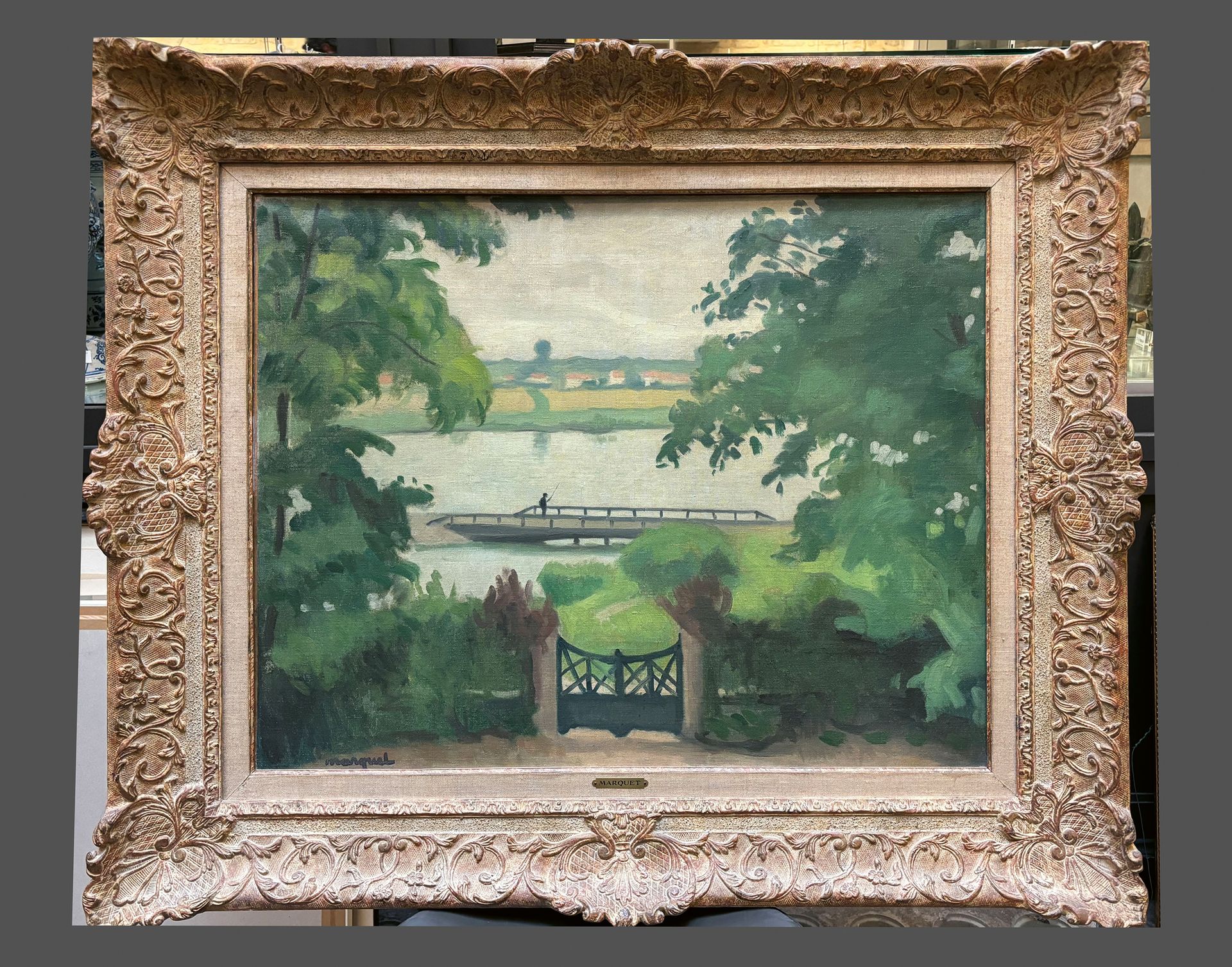 Albert MARQUET (1875-1947) Samois Le portail vert, 1917
Huile sur toile, signée &hellip;