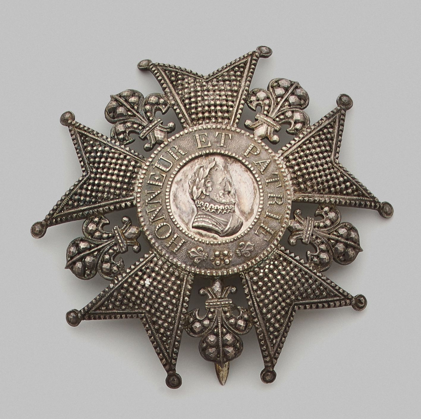 Null Grand officier de l'ordre de la Légion d'honneur plaque, in silver with dia&hellip;