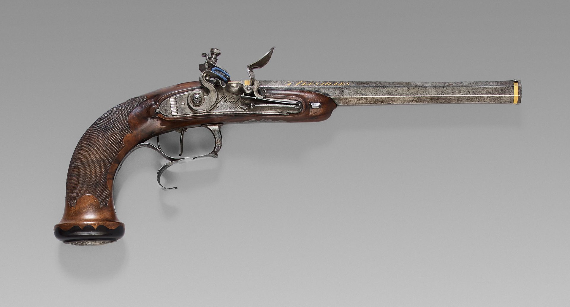 Null Beautiful officer's flintlock pistol from the Manufacture de Versailles, oc&hellip;