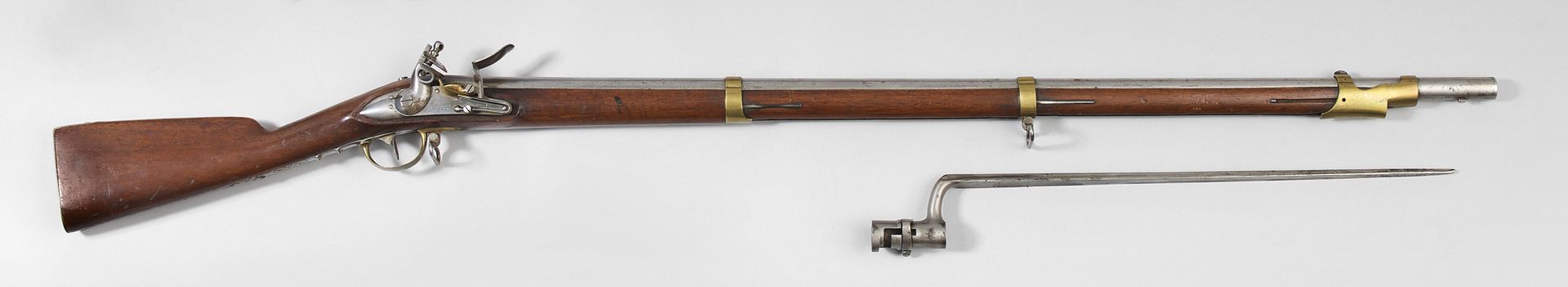 Null 1822 dragon-type flintlock rifle, unidentified model, probably privately ma&hellip;