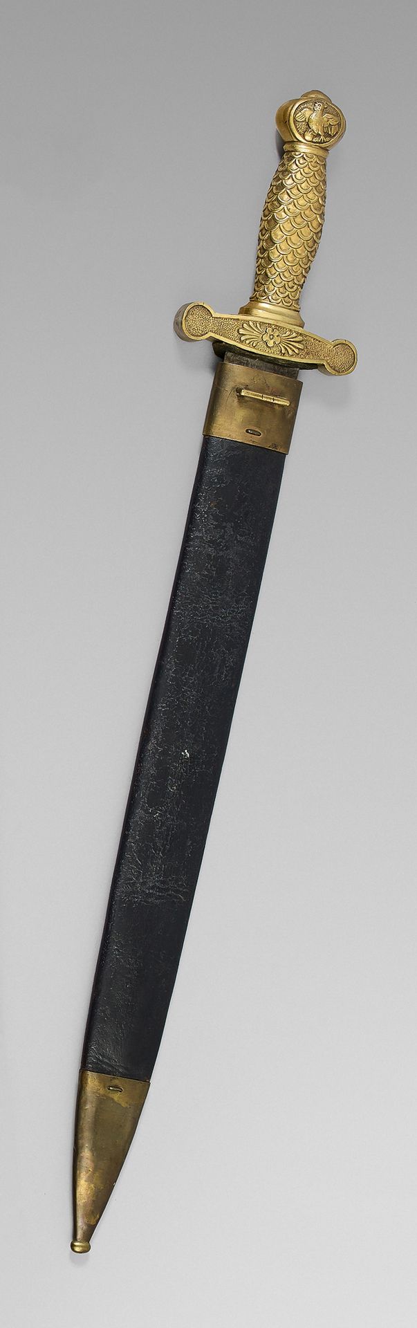 Null Glaive de sous-officier de type 1816, garde en laiton, croisée ornée d'un f&hellip;