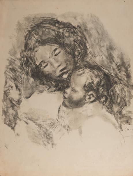 Auguste RENOIR (1841-1919) 
Maternité (grande planche) (Delteil 50)
Lithographie&hellip;