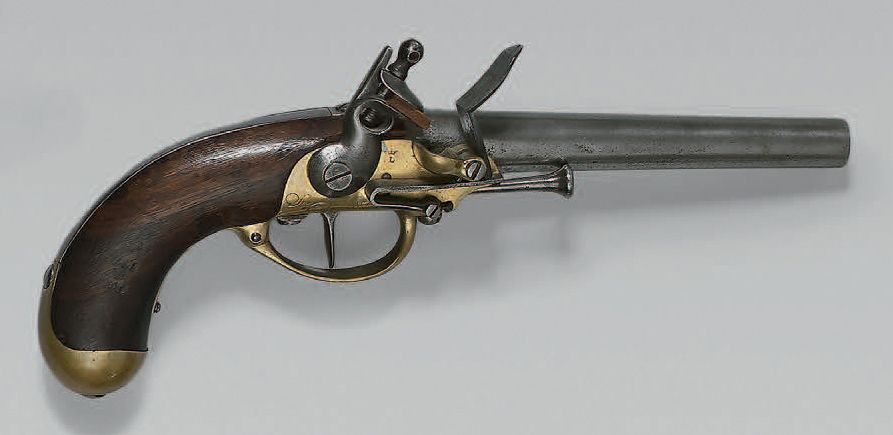 Null Pistolet de cavalerie à silex modèle 1777 premier type, canon à deux pans p&hellip;