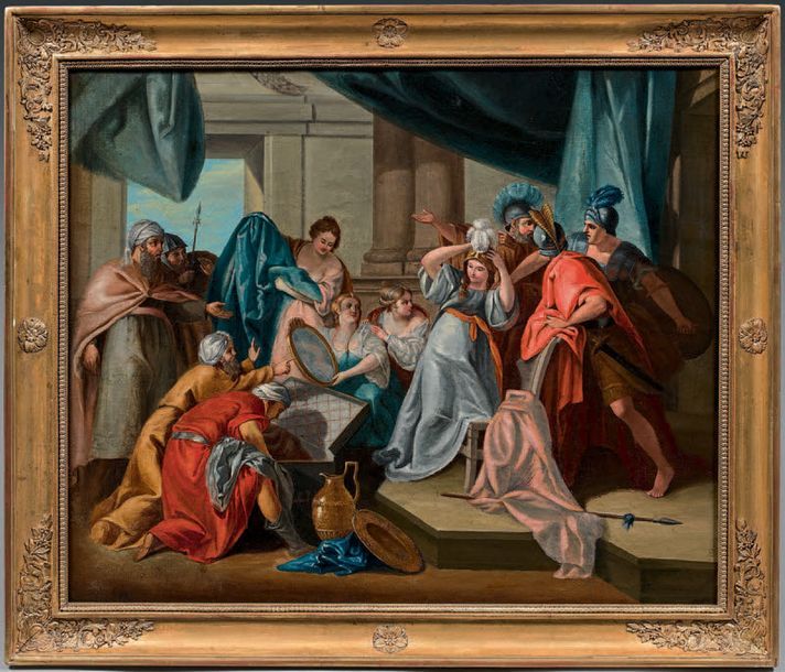 Ecole francaise vers 1760 
Achille et les filles de Lycomède
Sur sa toile d'orig&hellip;